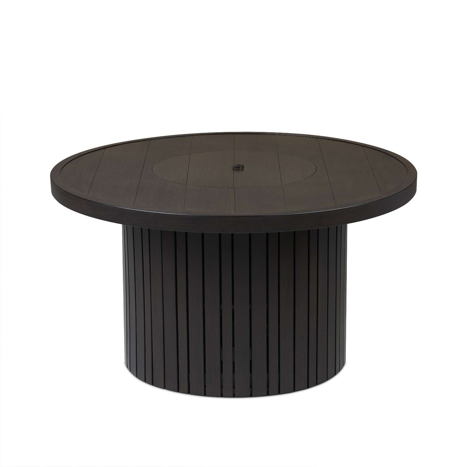 Real Flame Calvin 44" Round Fire Pit Table With Hidden Propane Tank