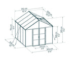 Canopia Aria 10' Greenhouse - Black
