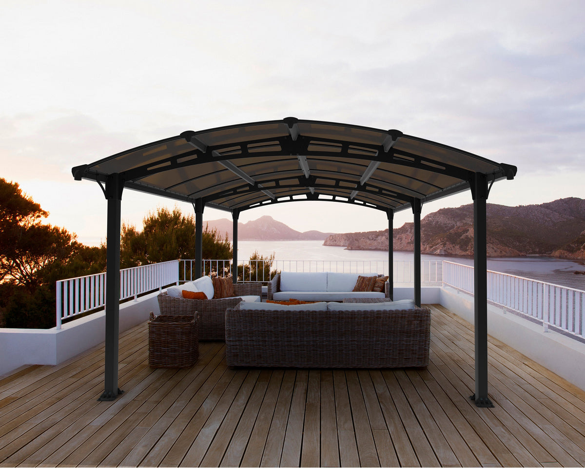 Canopia Tucson 4300/5000 12' Gazebo - Gray/Gray