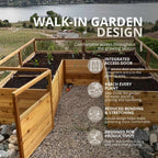 Outdoor Living Today Garden In a Box | 8 x 8 with Greenhouse