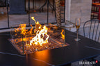 Elementi Plus Brugge Marble Porcelain Dining Fire Table