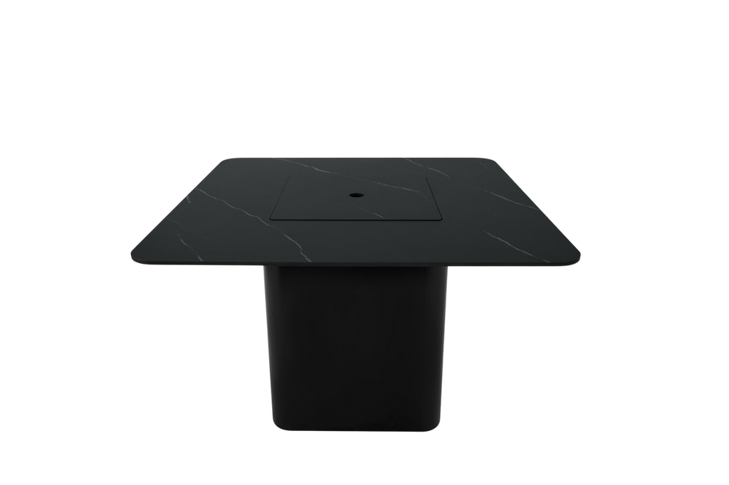Elementi Plus Brugge Marble Porcelain Dining Fire Table