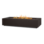 Real Flame Aegean 70" Rectangle Propane or Natural Gas Fire Pit Table