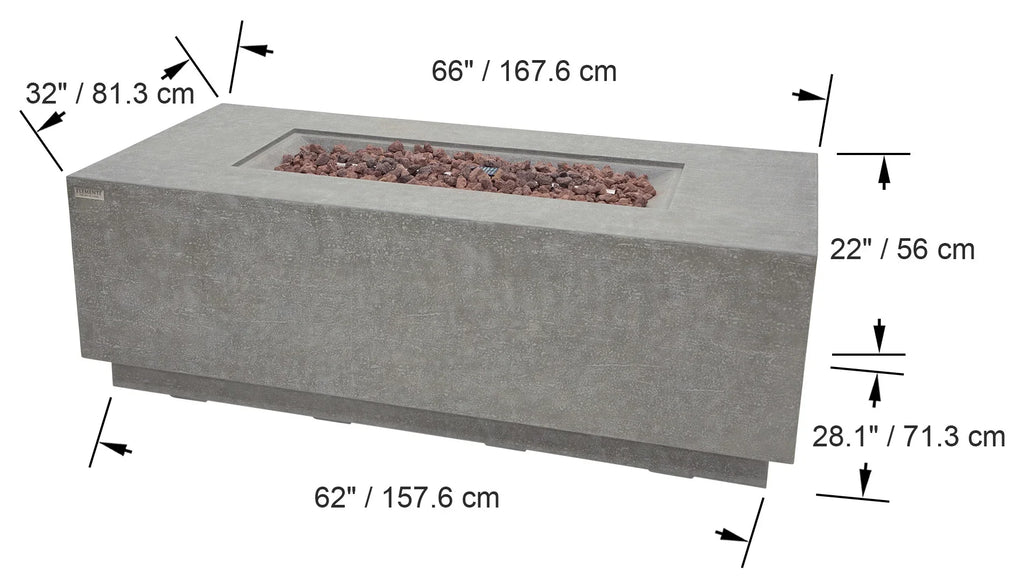 Elementi Andes Fire Table