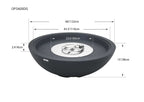 Elementi Plus Rose Bowl Round Concrete Fire Bowl