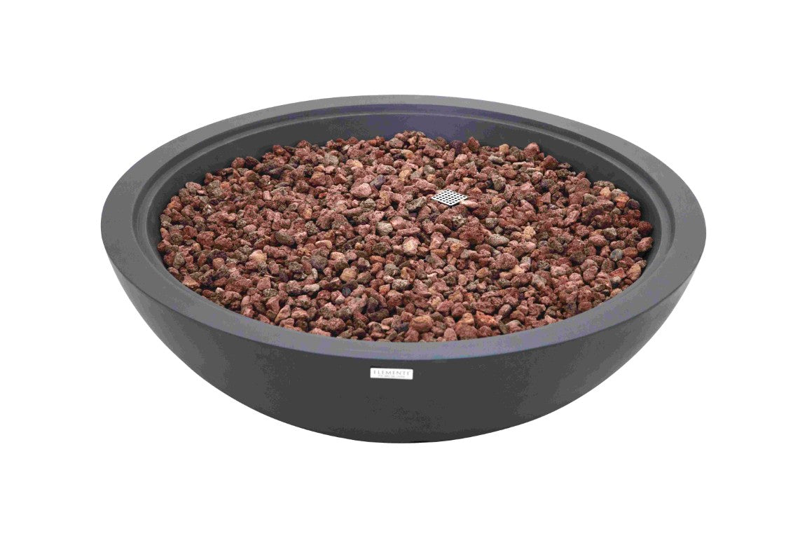 Elementi Plus Rose Bowl Round Concrete Fire Bowl