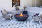 Elementi Plus Rose Bowl Round Concrete Fire Bowl