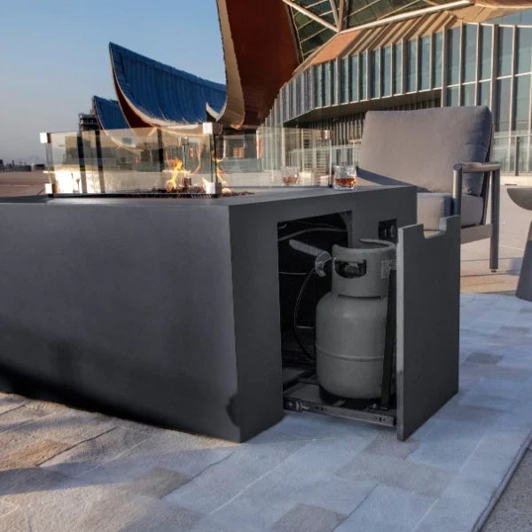 Elementi Rocky Propane Square Fire Table