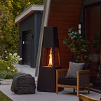 Real Flame Ferro Chiminea Fire Pit With Hidden Propane Tank