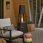 Real Flame Ferro Chiminea Fire Pit With Hidden Propane Tank