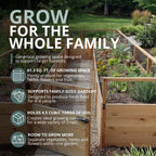 Outdoor Living Today Garden in a Box with Deer Fence | 8 x 16