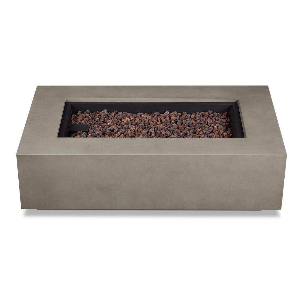 Real Flame Aegean 50" Rectangle Propane or Natural Gas Fire Pit Table