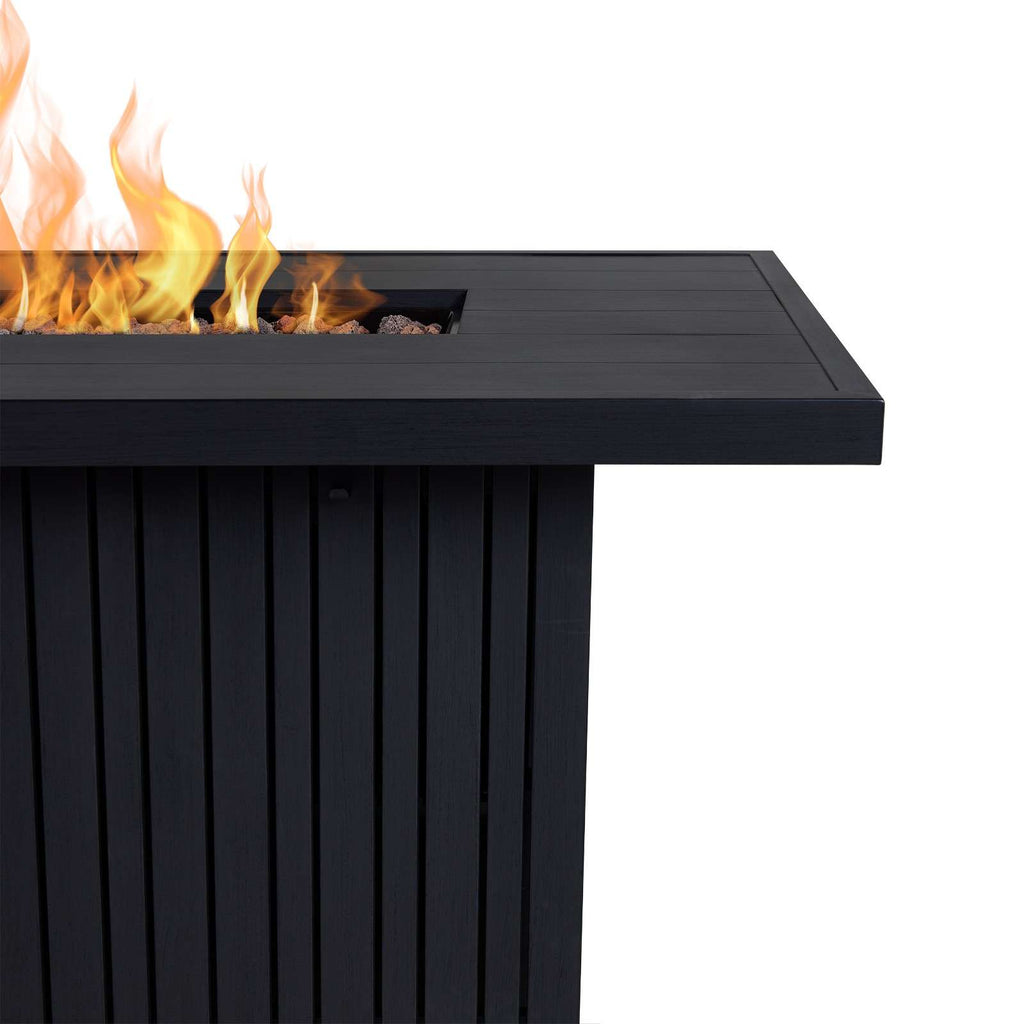 Real Flame Calvin Fire Pit Table With Hidden Propane Tank