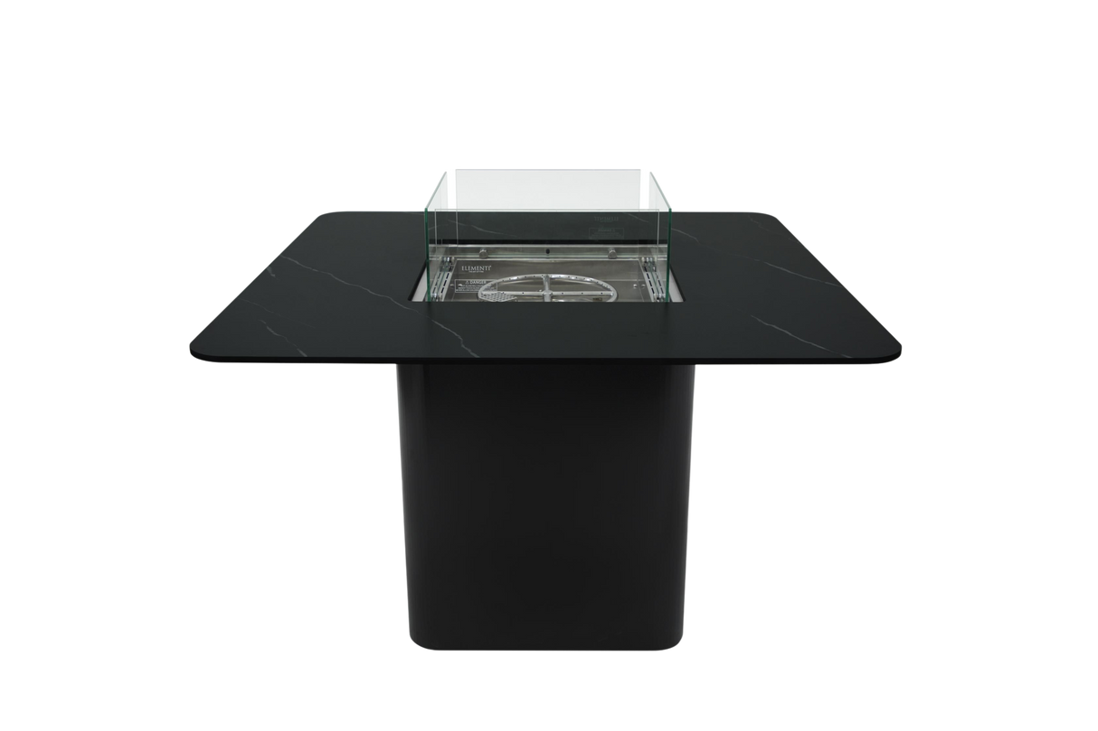 Elementi Plus Brugge Marble Porcelain Dining Fire Table