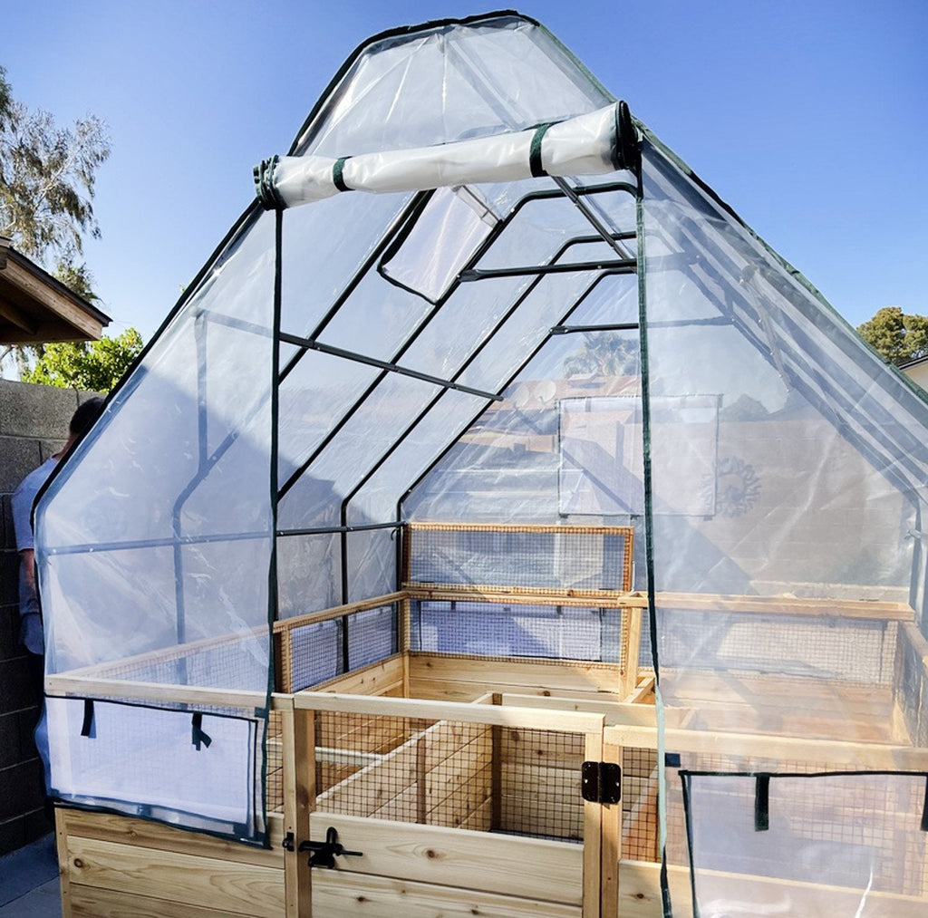 Outdoor Living Today Garden In a Box | 8 x 8 with Greenhouse