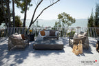 Elementi Plus Cannes Rectangular Concrete Fire Pit Table