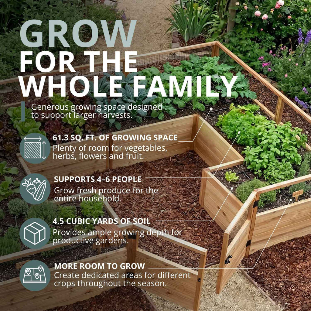 Outdoor Living Today Garden in a Box with Deer Fence | 12×8