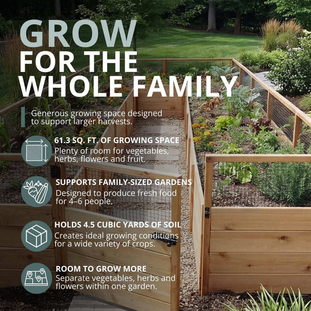Outdoor Living Today Garden in a Box with Birdnetting Cover | 8 x 16