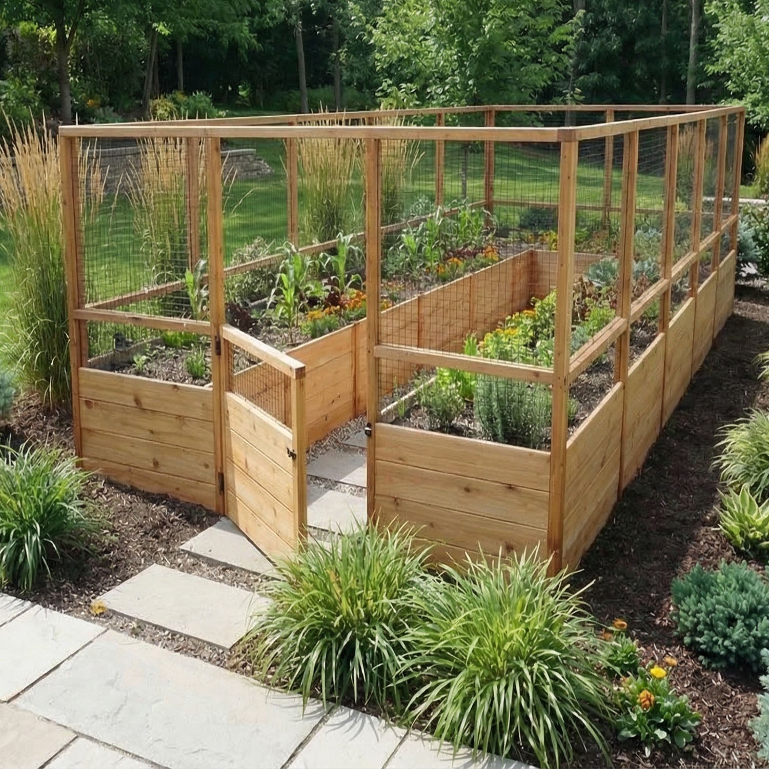 Outdoor Living Today Garden in a Box with Deer Fence | 8 x 16