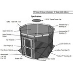 Outdoor Living Today 12′ Bayside Gazebo with Screen Kit