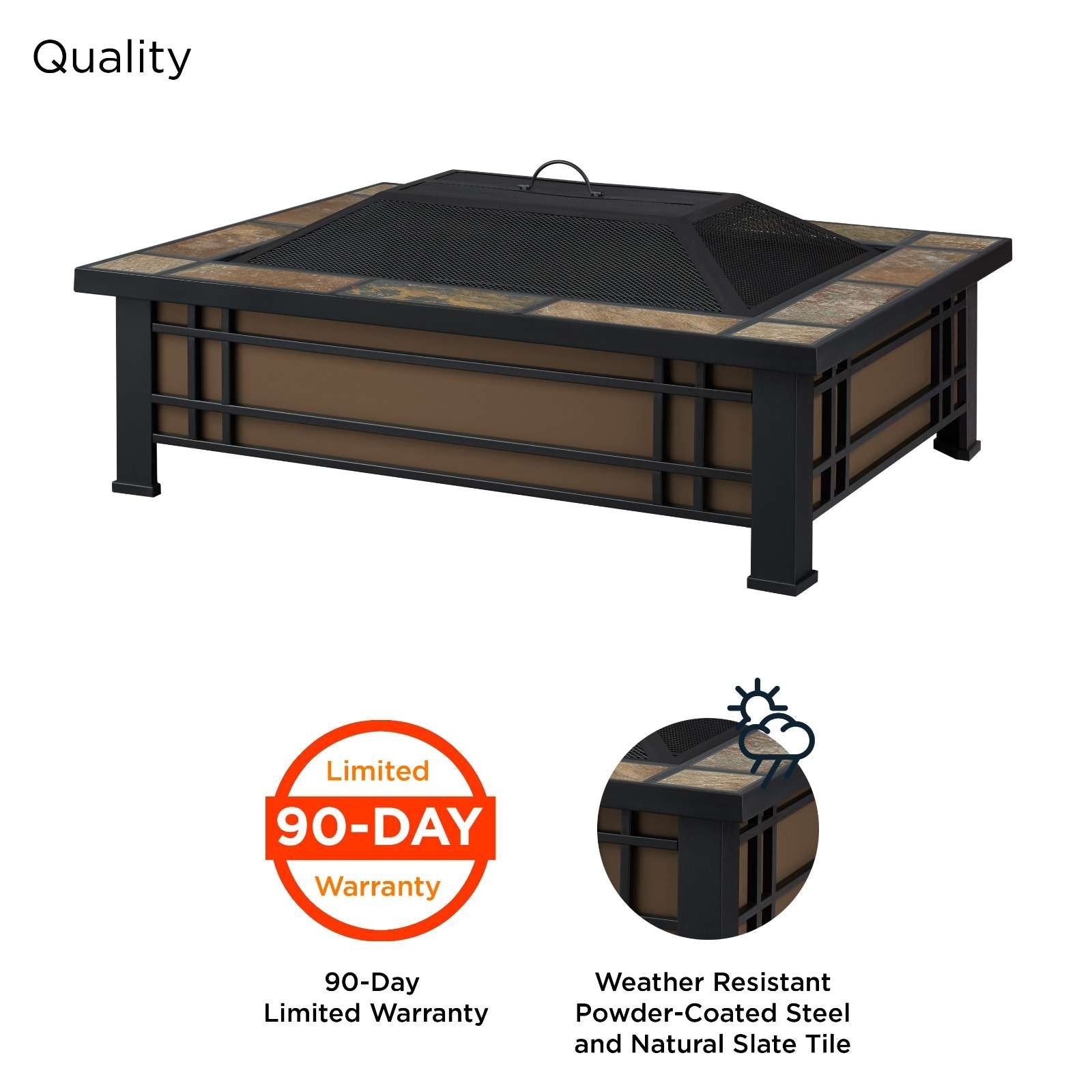 Real Flame Hamilton Wood Burning Fire Pit