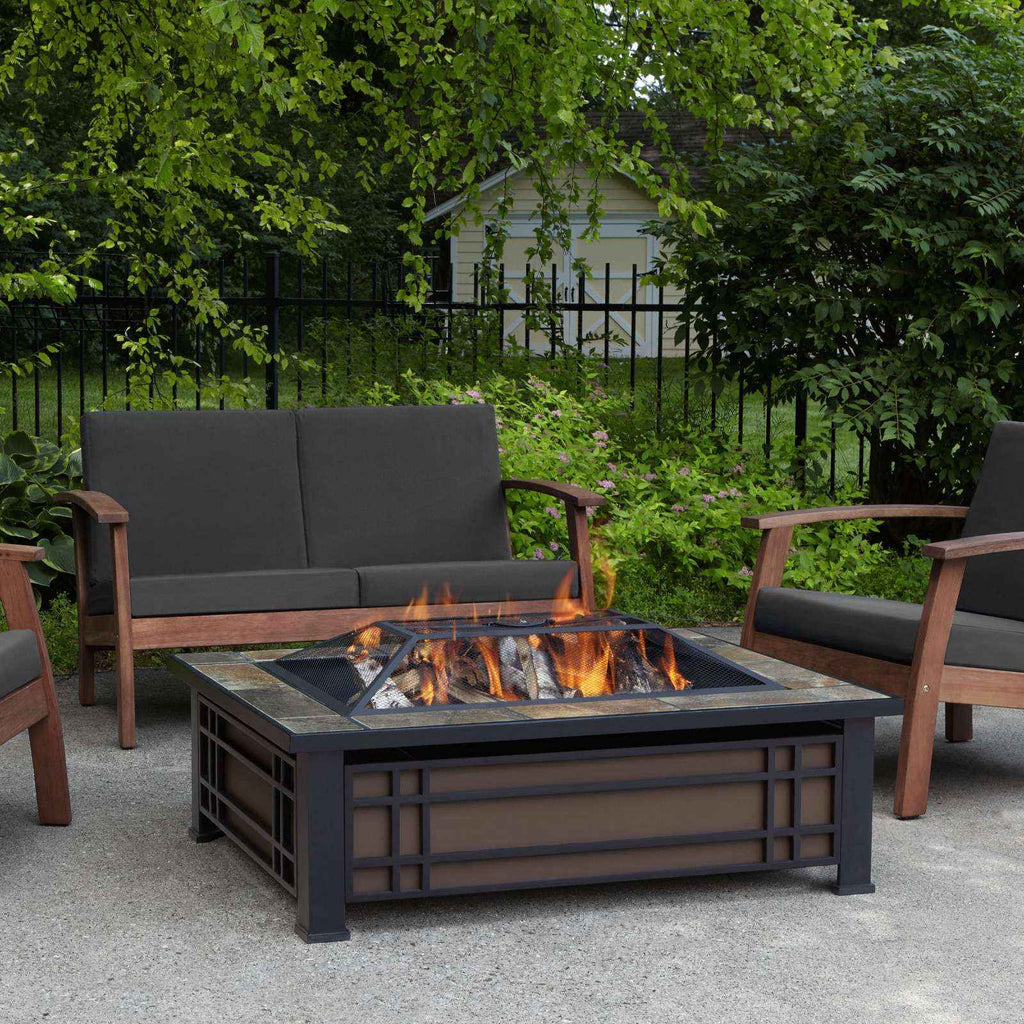 Real Flame Hamilton Wood Burning Fire Pit