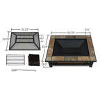 Real Flame Hamilton Wood Burning Fire Pit