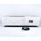 Elementi Plus Carrara Marble Porcelain Fire Table