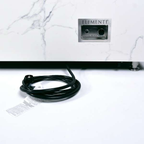 Elementi Plus Carrara Marble Porcelain Fire Table