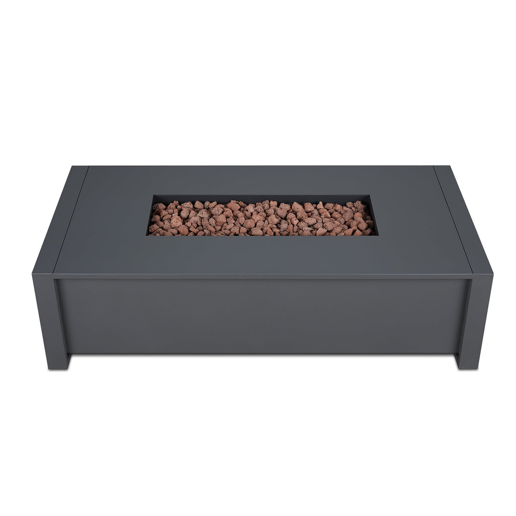Real Flame Keenan 52" Rectangle Propane Fire Pit Table - 6340LP