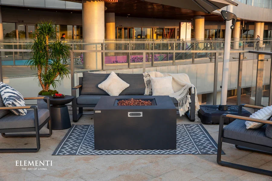 Elementi Rocky Propane Square Fire Table