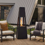 Real Flame Ferro Chiminea Fire Pit With Hidden Propane Tank