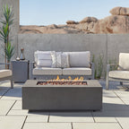 Real Flame Aegean 50" Rectangle Propane or Natural Gas Fire Pit Table