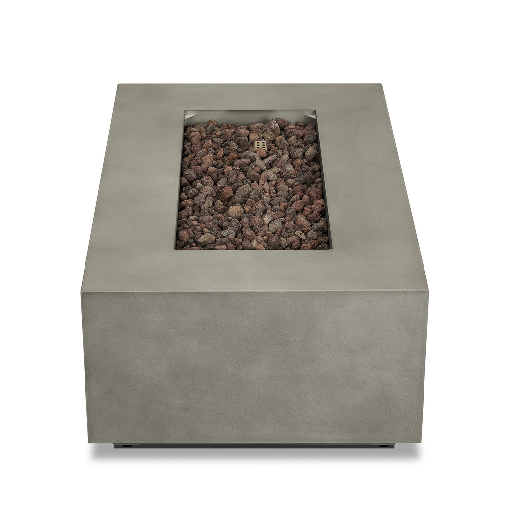 Real Flame Aegean 42" Rectangle Propane or Natural Gas Fire Pit Table