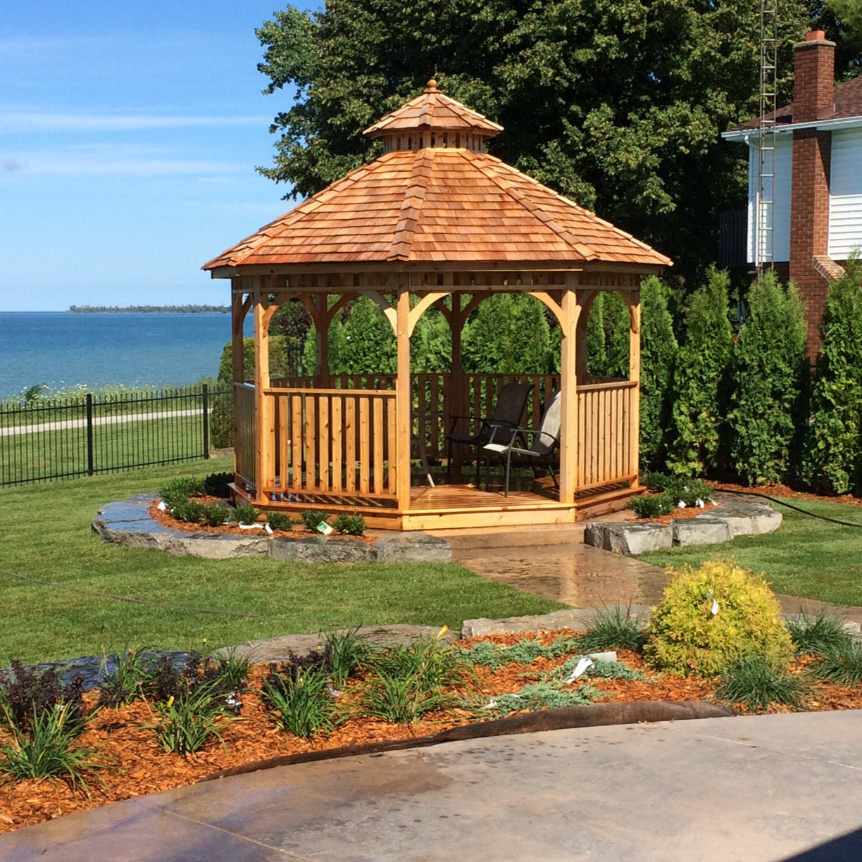 Outdoor Living Today 10′ Bayside Panelized Octagon Gazebo