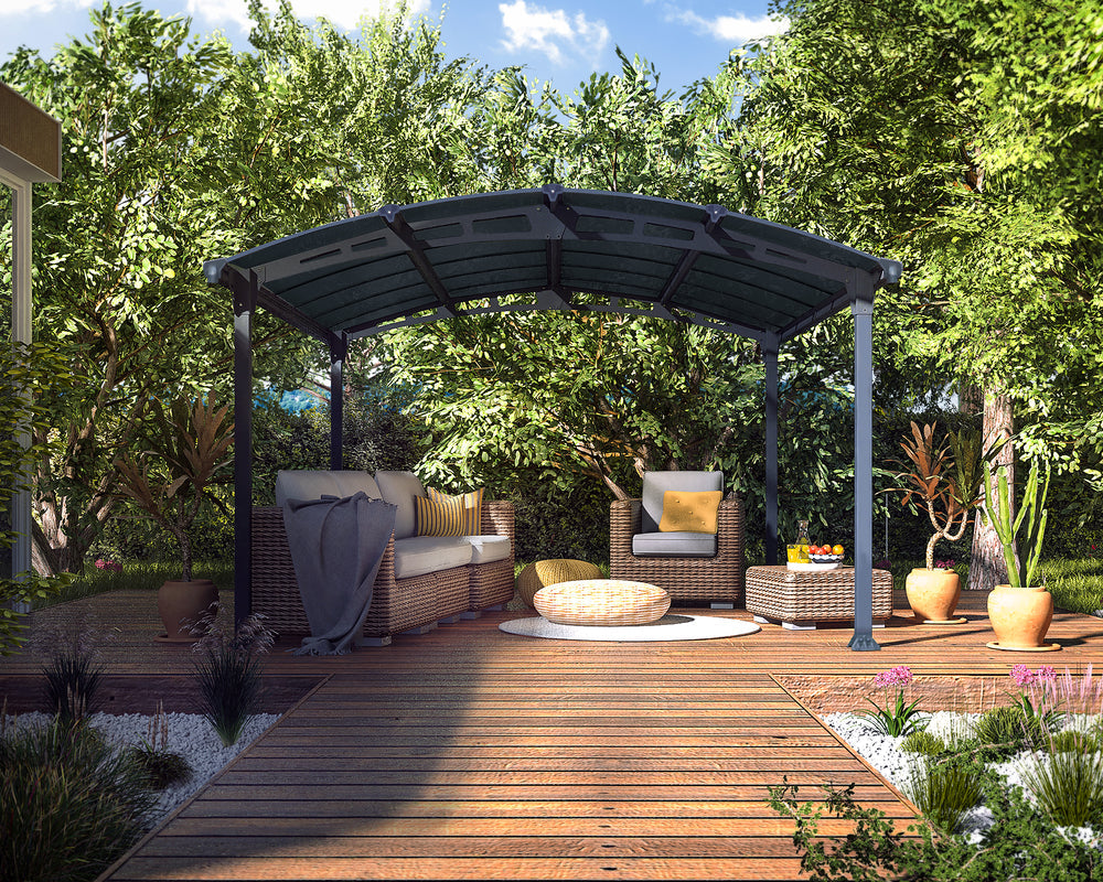 Canopia Tucson 4300/5000 12' Gazebo - Gray/Gray