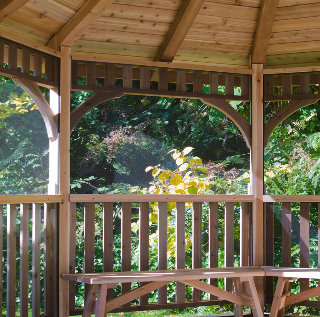 Outdoor Living Today 12′ Bayside Gazebo with Screen Kit