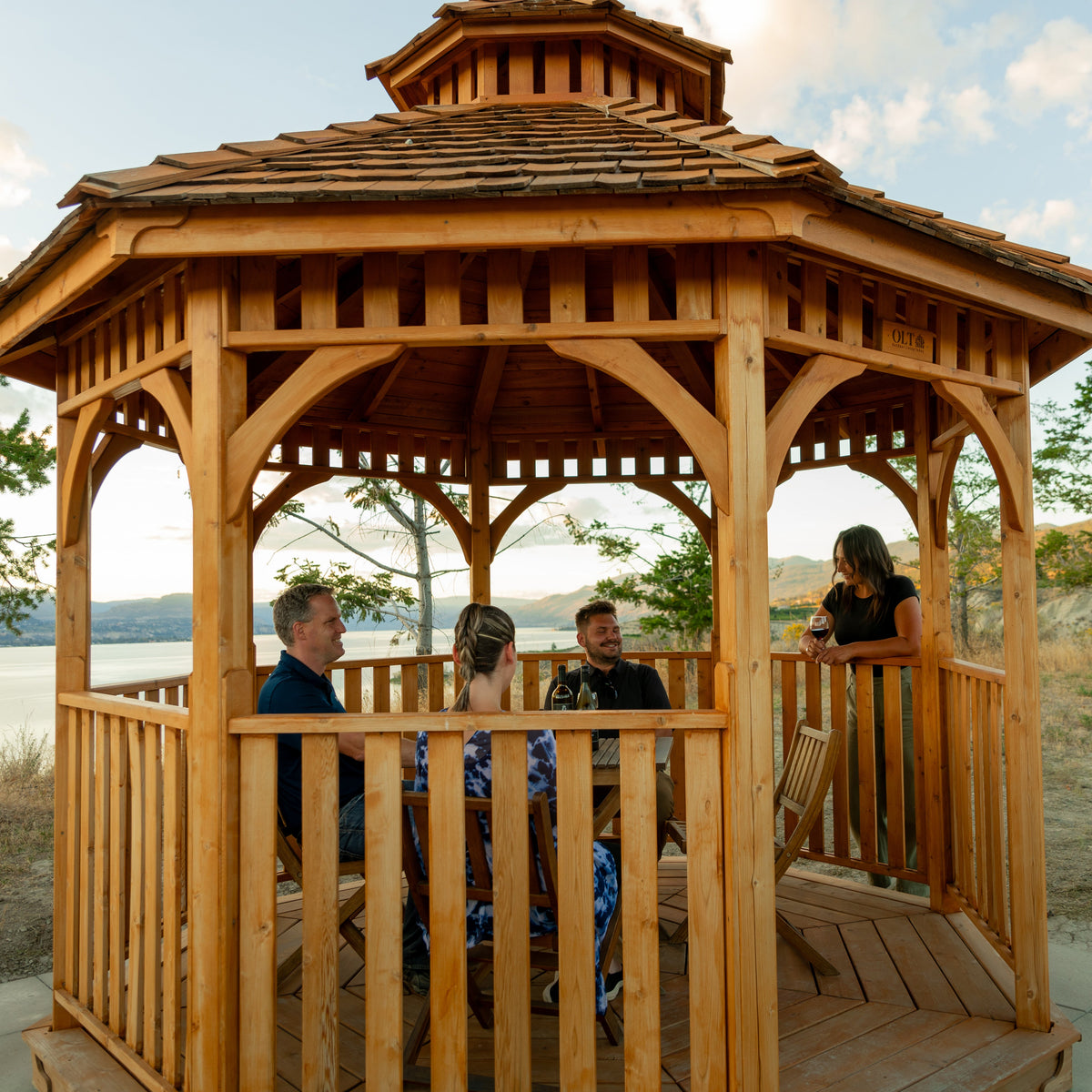 Outdoor Living Today 12′ Bayside Panelized Octagon Gazebo