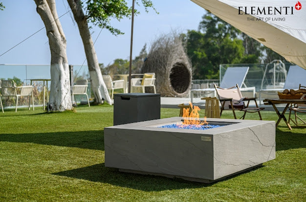 Elementi Plus Capertee Square Concrete Fire Pit Table