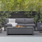 Real Flame Keenan 52" Rectangle Propane Fire Pit Table - 6340LP