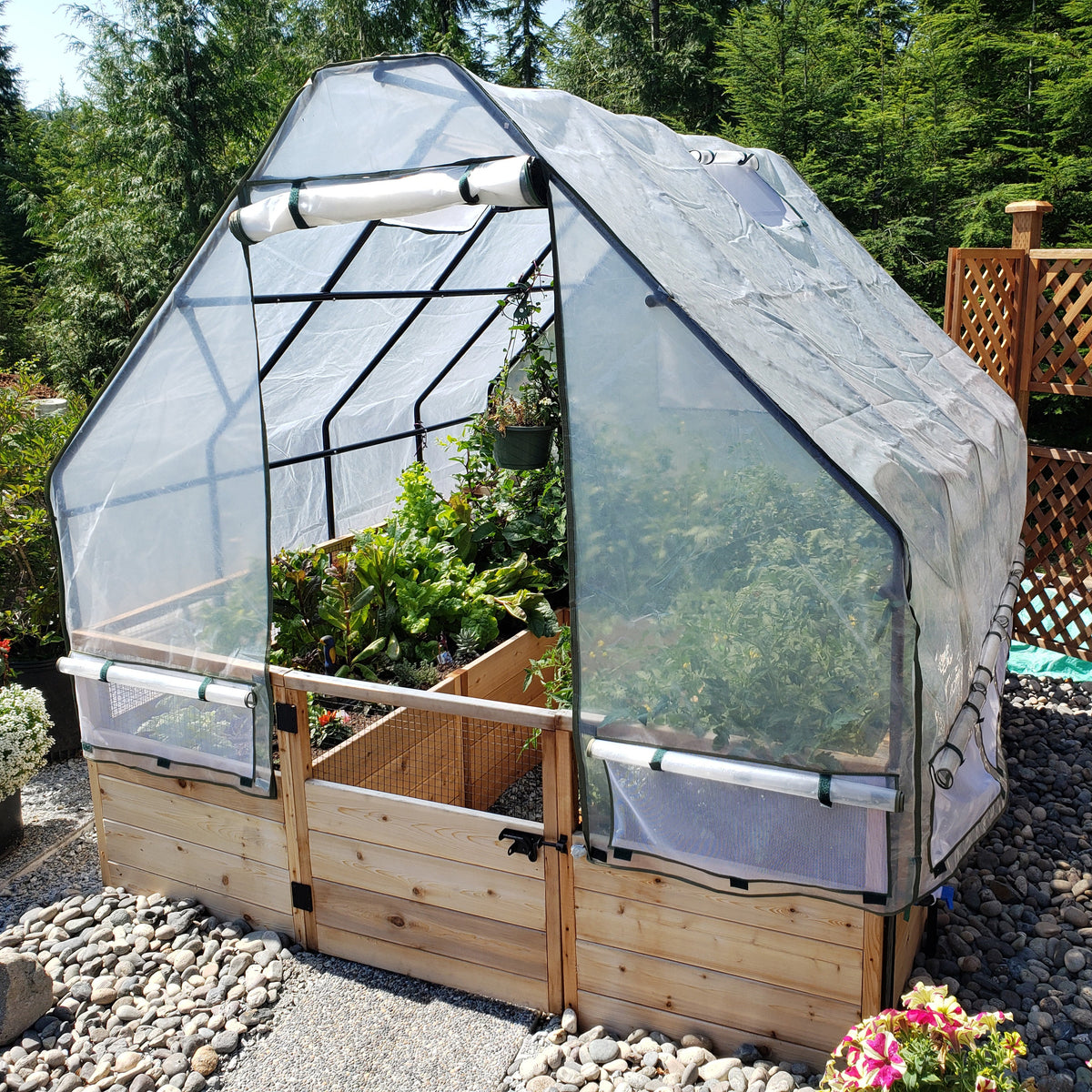 Outdoor Living Today Garden In a Box | 8 x 8 with Greenhouse