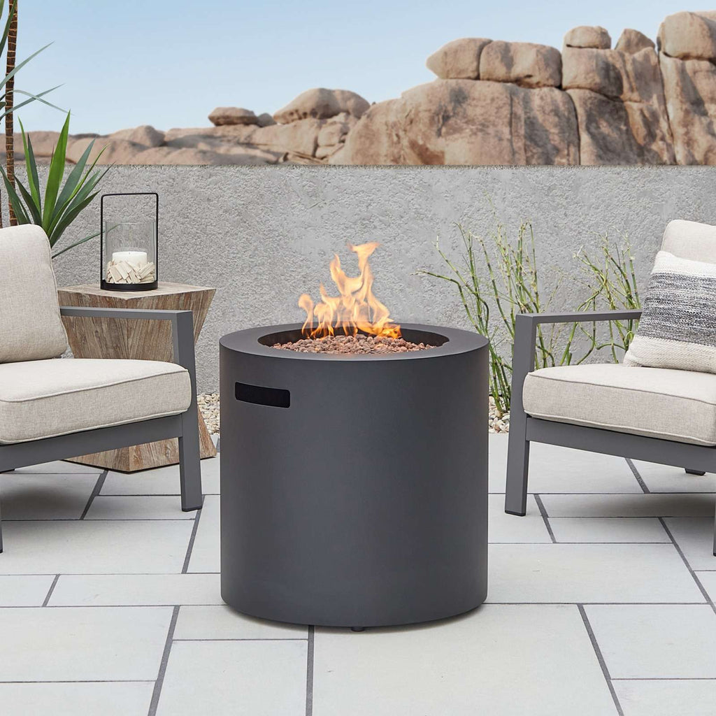 Real Flame Aegean 24" Round Fire Table