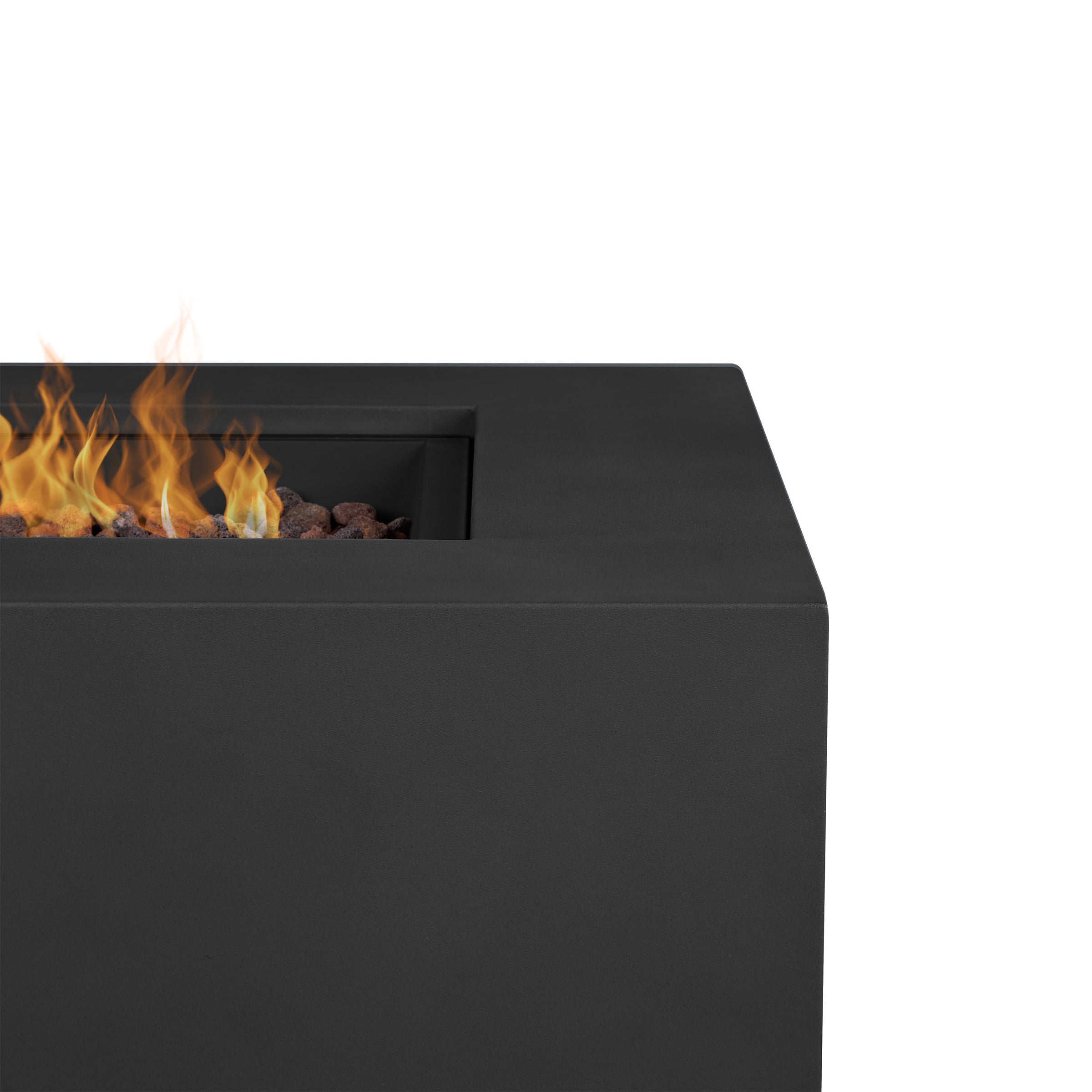 Real Flame Aegean 50" Rectangle Propane or Natural Gas Fire Pit Table