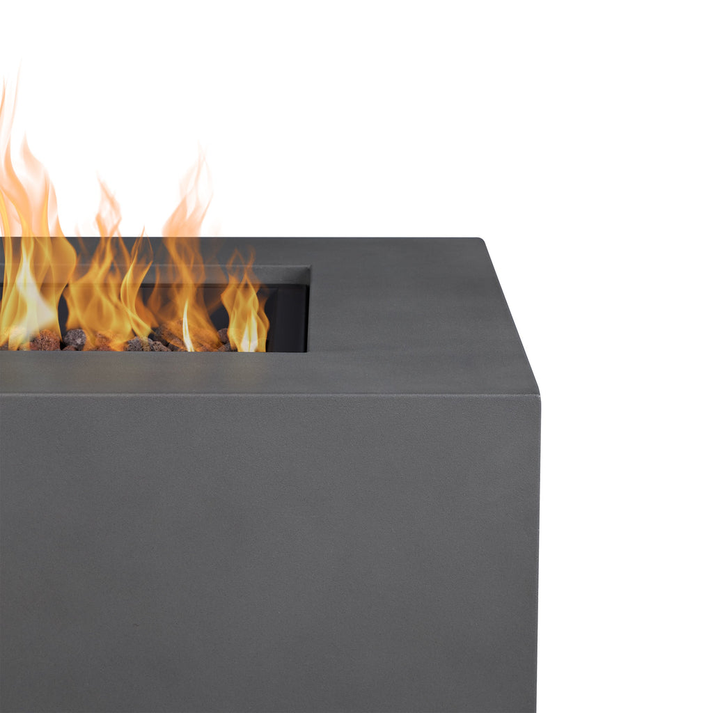 Real Flame Aegean 50" Rectangle Propane or Natural Gas Fire Pit Table