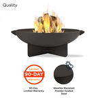 Real Flame Anson Wood Burning Fire Pit