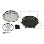 Real Flame Anson Wood Burning Fire Pit