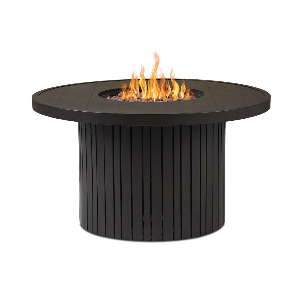 Real Flame Calvin 44" Round Fire Pit Table With Hidden Propane Tank