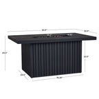 Real Flame Calvin Fire Pit Table With Hidden Propane Tank