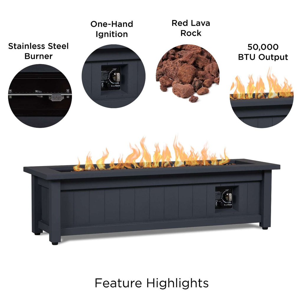 Real Flame Ortun Propane Fire Table