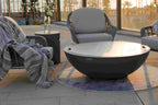 Elementi Plus Rose Bowl Round Concrete Fire Bowl